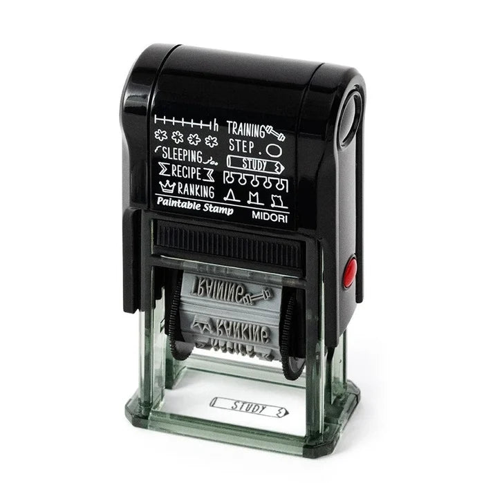 Midori Paintable Stamp - Daily Life Record displayed as a product photo.