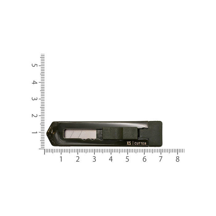 Midori XS Cutter - Dark Green, shown from the front.