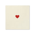Minimalist Red Heart Valentine’s Day Cocktail Napkins, 50-Pack, 3-ply, Valentine’s Day Party Decor
