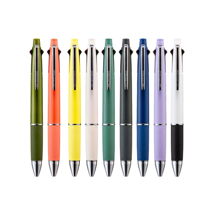 Mitsubishi Uni Jetstream 4&1 multi-function pen colour range with 0.5mm ballpoint and mechanical pencil.