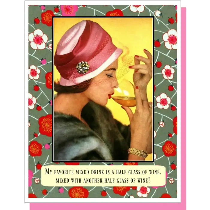Mixed Drink Birthday Card