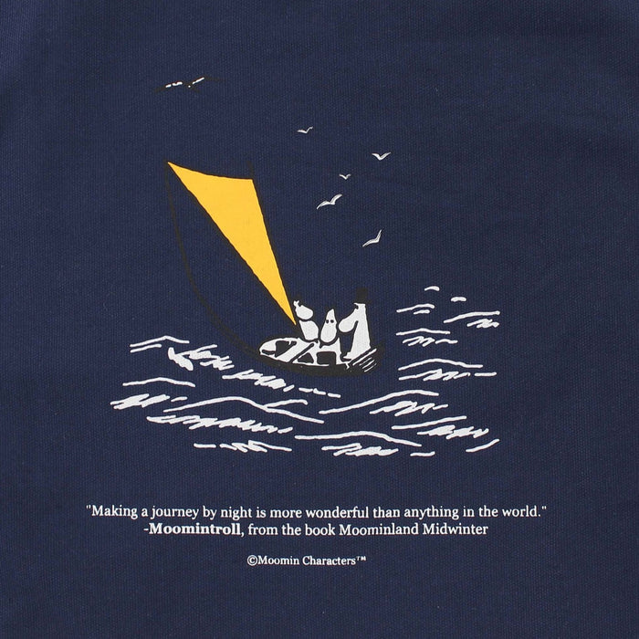Moomin Canvas Tote Bag - Navy - The Journal Shop