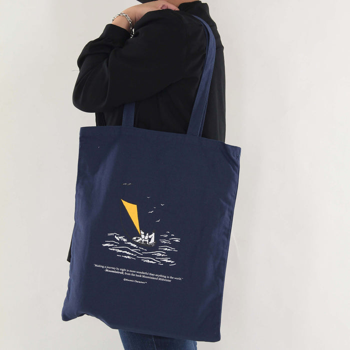 Moomin Canvas Tote Bag - Navy - The Journal Shop