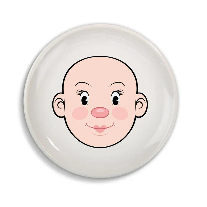 Ms. Food Face Plate