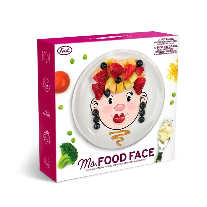 Ms. Food Face Plate