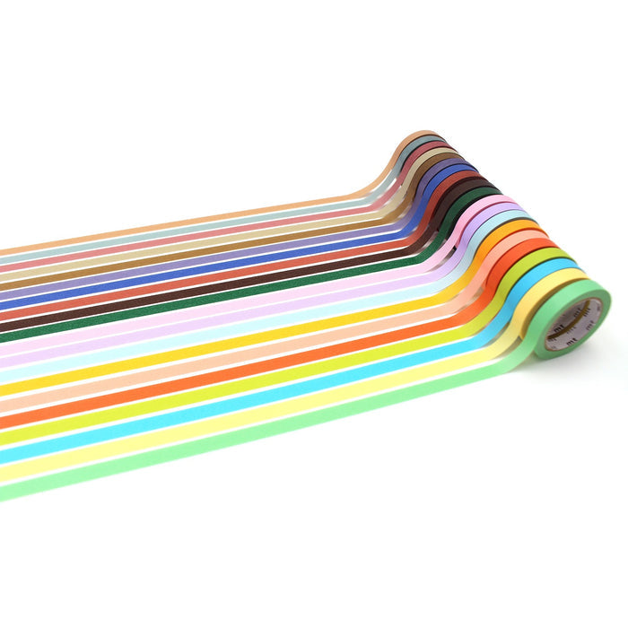 The Journal Shop - mt Masking Tape 20-Colour Set – Pastel, Dusty & Basic Shades.