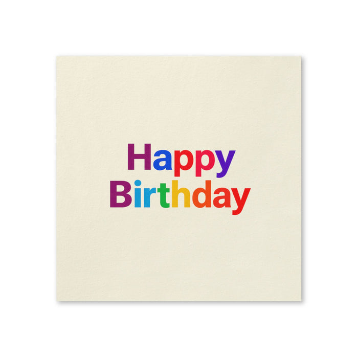 Multicolor Happy Birthday Napkins, 50-Pack, 3-ply, Birthday Party Decor