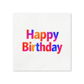 Multicolor Happy Birthday Napkins, 50-Pack, 3-ply, Birthday Party Decor