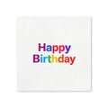 Multicolor Happy Birthday Napkins, 50-Pack, 3-ply, Birthday Party Decor