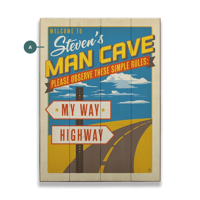 My Way Or The HWY Custom Sign