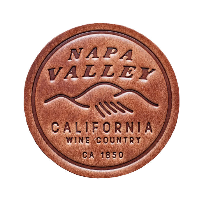 Napa Valley Leather Coaster