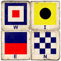 Nautical Wine Drink Coasters