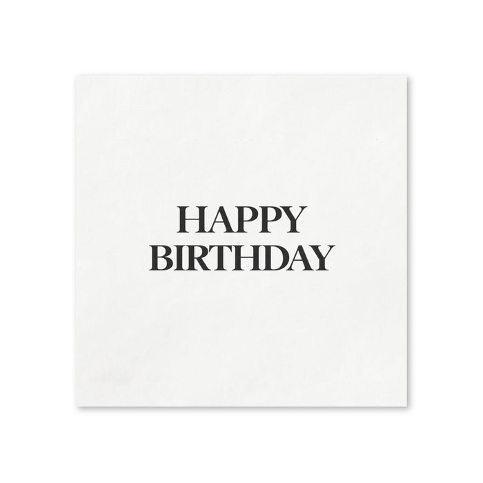 Navy Happy Birthday Napkins, 50-Pack, 3-ply, Birthday Party Decor