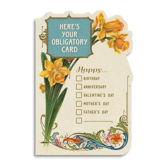 Obligatory Multiple Choice Card