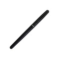 Ohto Ceramic Rollerball 0.5 pen with middle barrel in matte black, full-length view.