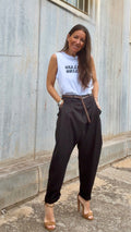 Pantalón "cupido" negro elegante, talla única