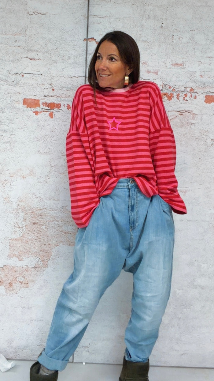 Pantalón "cupido" vaquero azul claro, denim