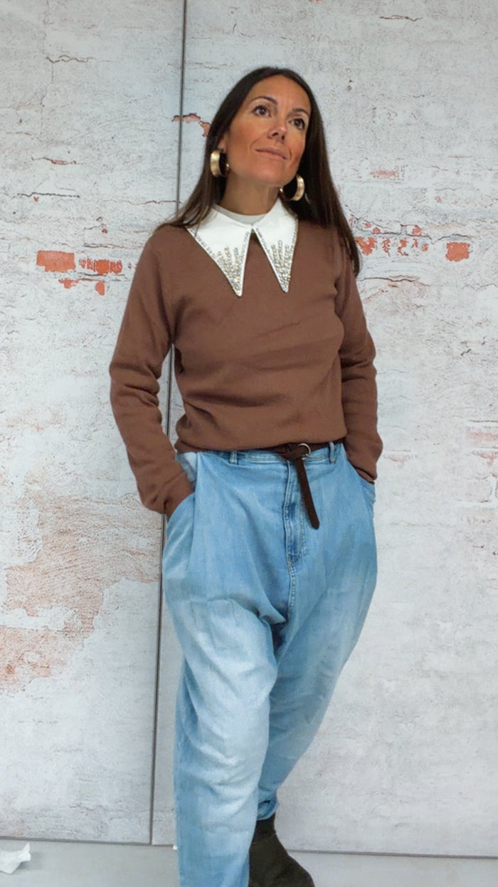 Pantalón "cupido" vaquero claro, denim, azul — vista detalle