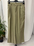 Pantalón de lino "verde oliva claro"