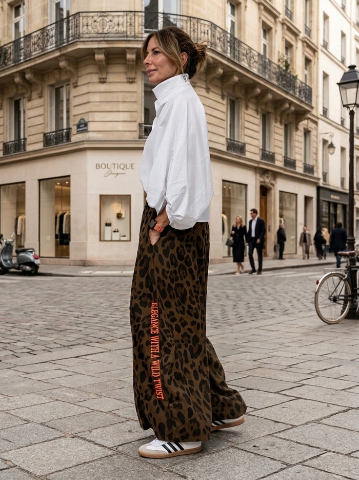 Pantalón “Leopard Wild Dark & orange”