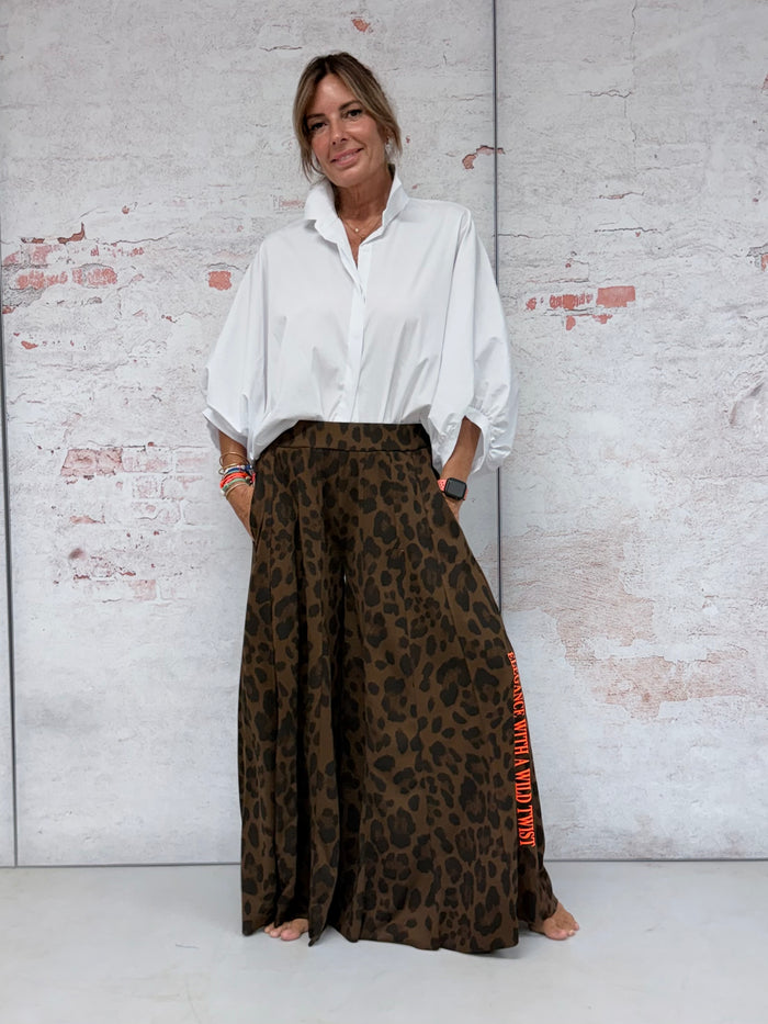 Pantalón “Leopard Wild Dark & orange”