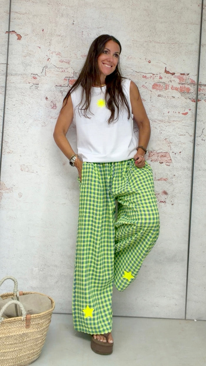 Pantalón “Palazzo Limoncello”