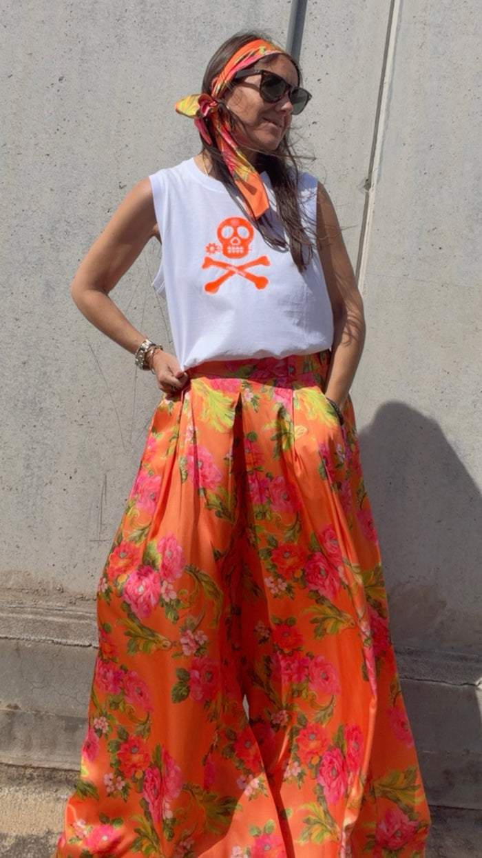 Pantalón Signature "Éclat d'Orange", con pañuelo a conjunto de cortesía — vista detalle