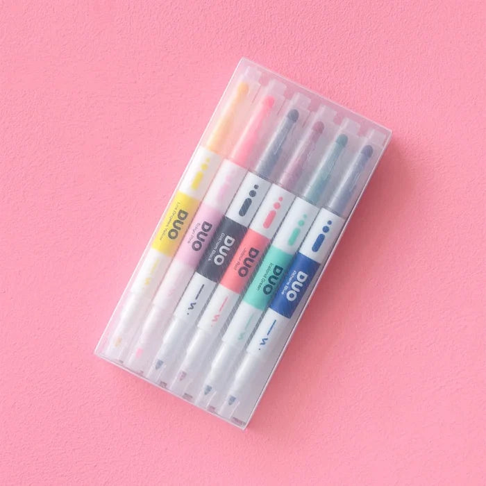 Papier Tigre Duo Felt Pens Set, shown from the front.