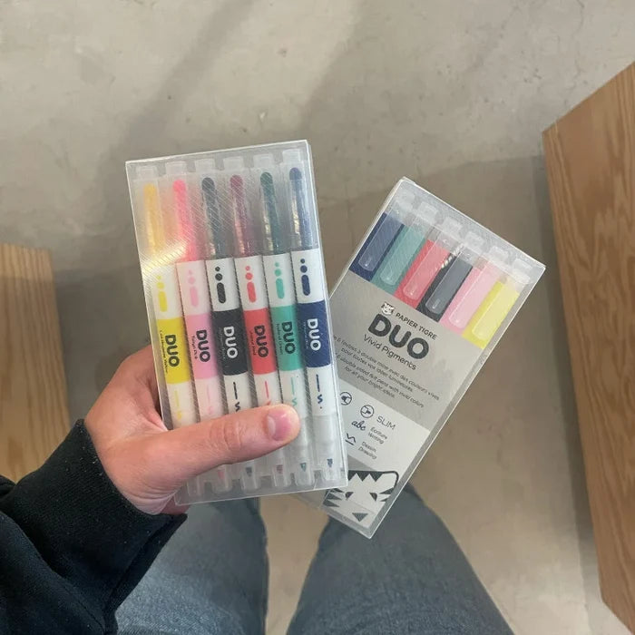 Papier Tigre Duo Felt Pens Set, shown in full.