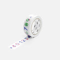 Papier Tigre x MT Numbers masking tape shown unrolled.
