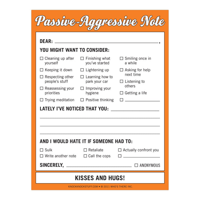 Passive-Aggresive Nifty Notes