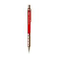 Pentel Stein mechanical pencil 0.3mm in red with metal grip and silver clip, full product view.