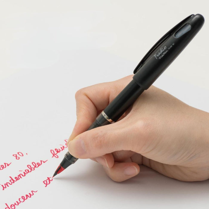 Pentel Tradio Pulaman Stylo Fountain Pen, detail view of the design.