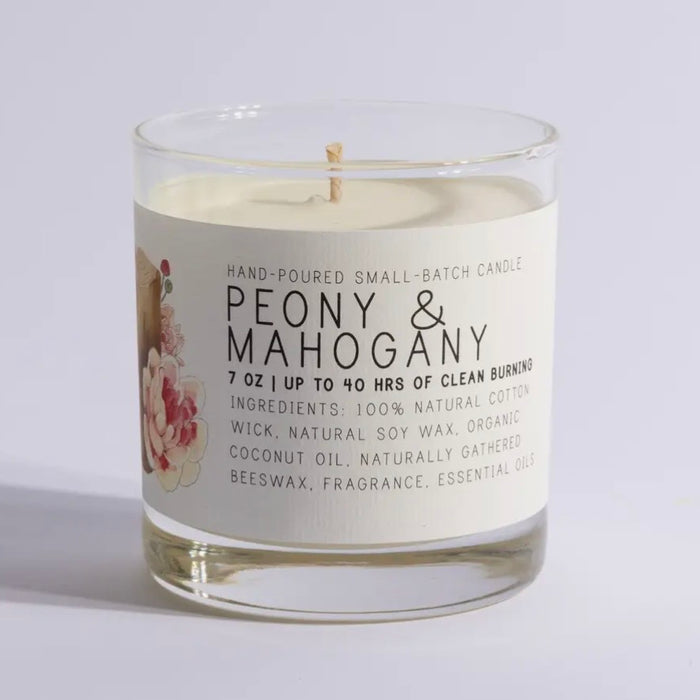 Peony & Mahogany Candle *non-toxic*