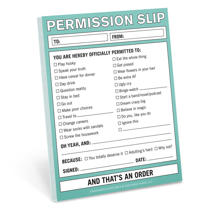 Permission Slip Nifty Notes