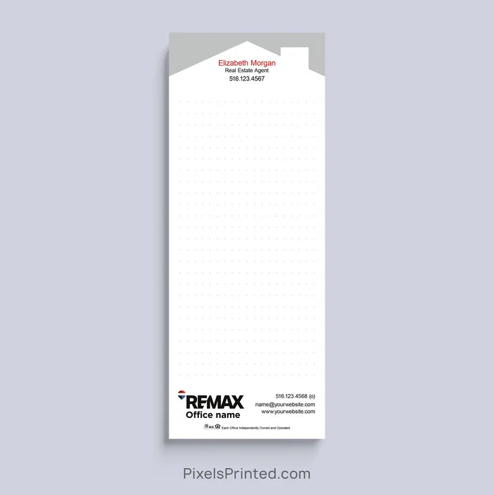Personalized RE/MAX bullet journal realtor notepad with house design