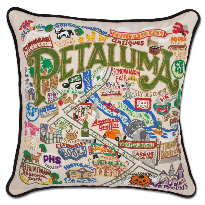 Petaluma Hand-Embroidered Pillow