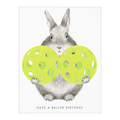 Pickleball Bunny Card