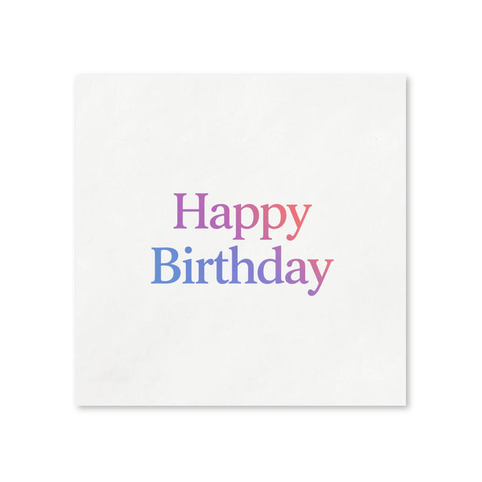 Pink & Blue Birthday Napkins, 50-Pack, 3-ply, Birthday Party Decor
