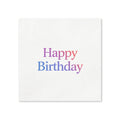 Pink & Blue Birthday Napkins, 50-Pack, 3-ply, Birthday Party Decor