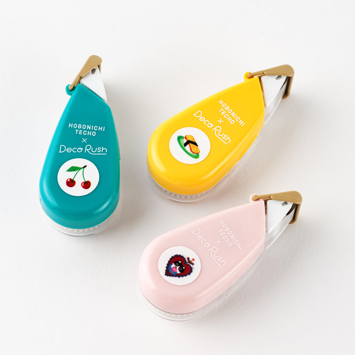 Plus x Hobonichi: Deco Rush (Yumi Kitagishi / Sushi / Cherry), shown from another angle.