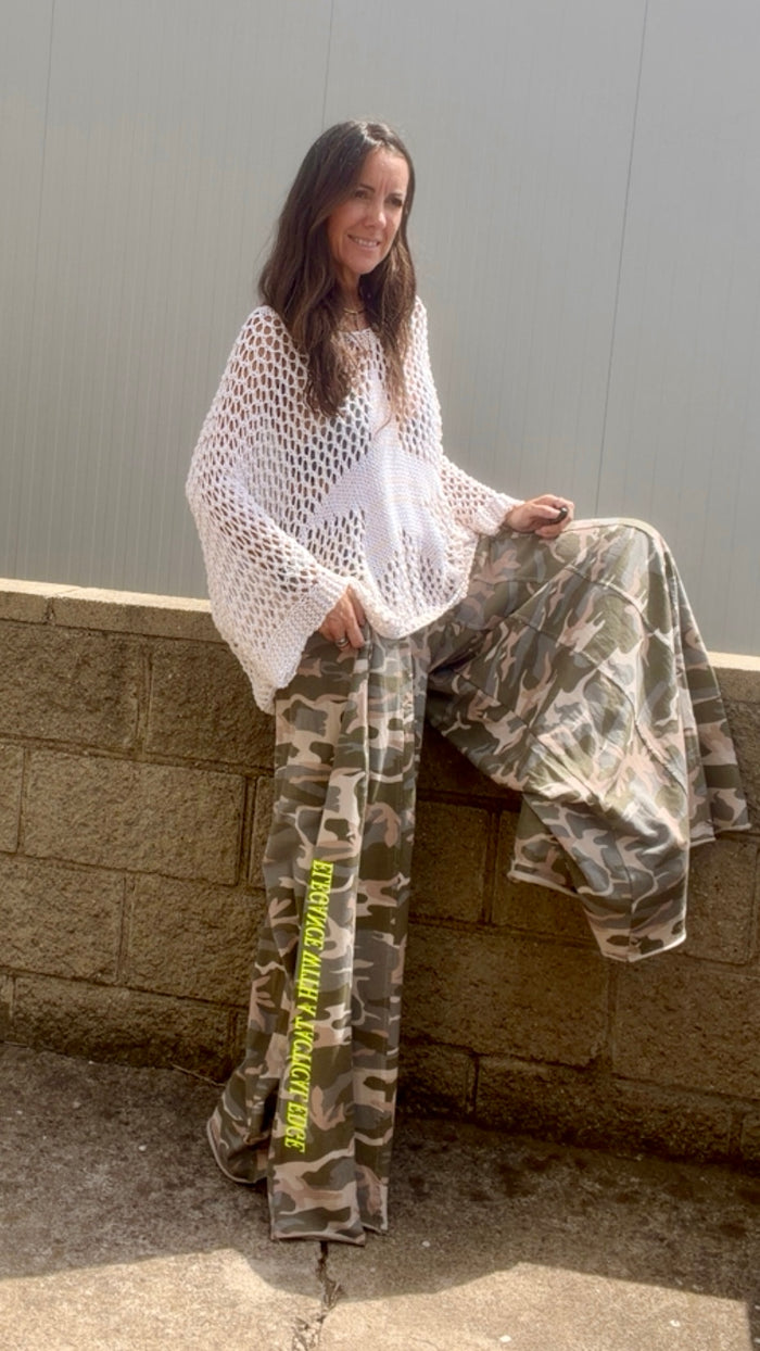 Poncho "Olas de Marfil"