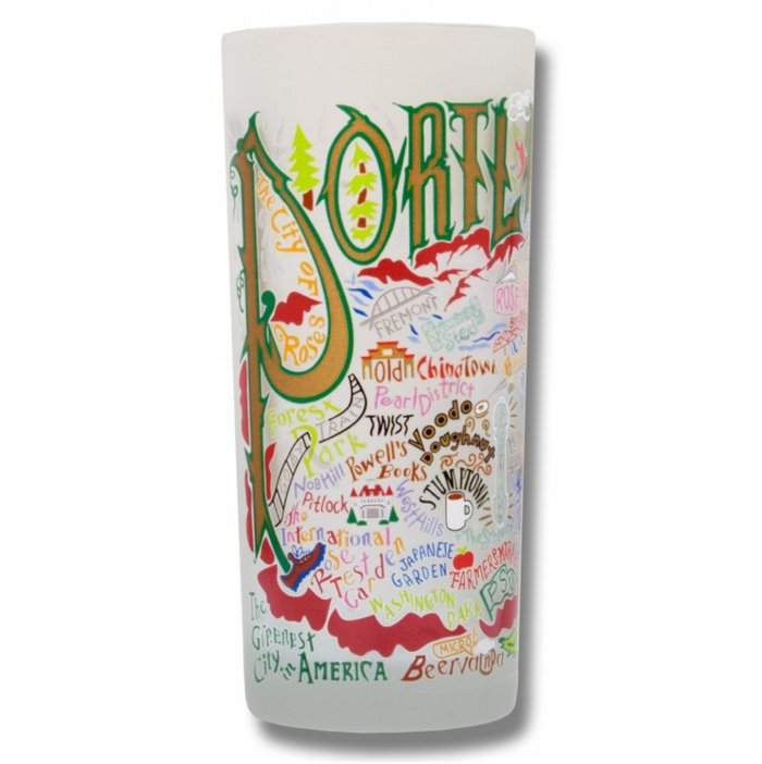 Portland Frosted Glass Tumbler