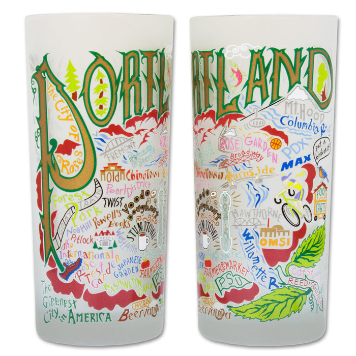 Portland Frosted Glass Tumbler