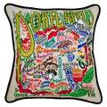 Portland Hand-Embroidered Pillow