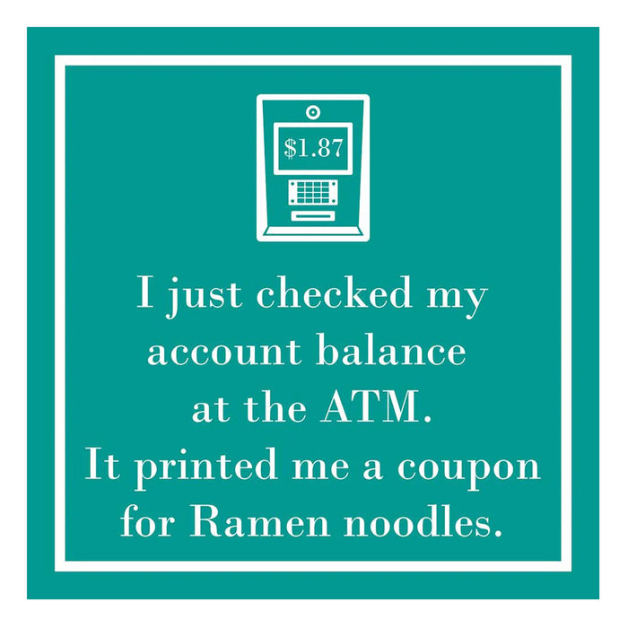 Ramen Coupon Cocktail Napkins