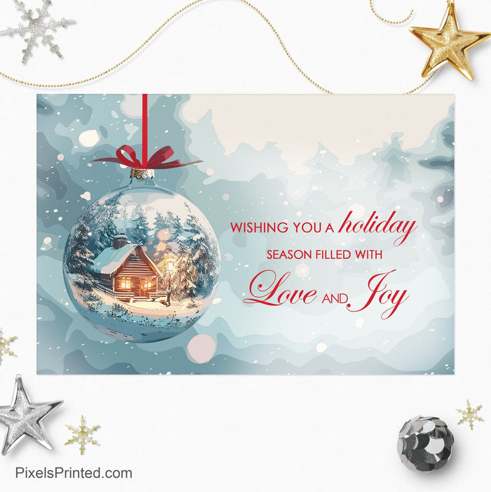 Realty One Group Christmas holiday postcards PixelsPrinted