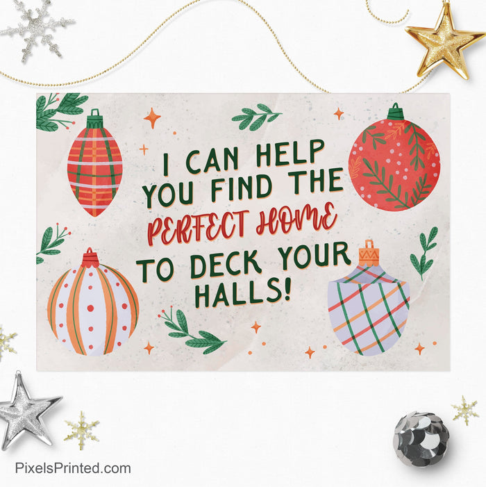 Realty One Group Christmas holiday postcards PixelsPrinted
