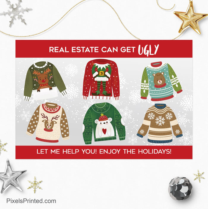 Realty One Group Christmas holiday postcards PixelsPrinted