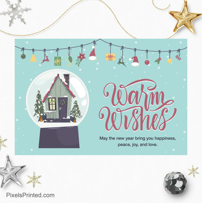 Realty One Group Christmas holiday postcards PixelsPrinted
